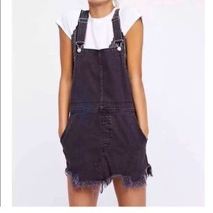 Free People Overall Jean Dress- Size 12